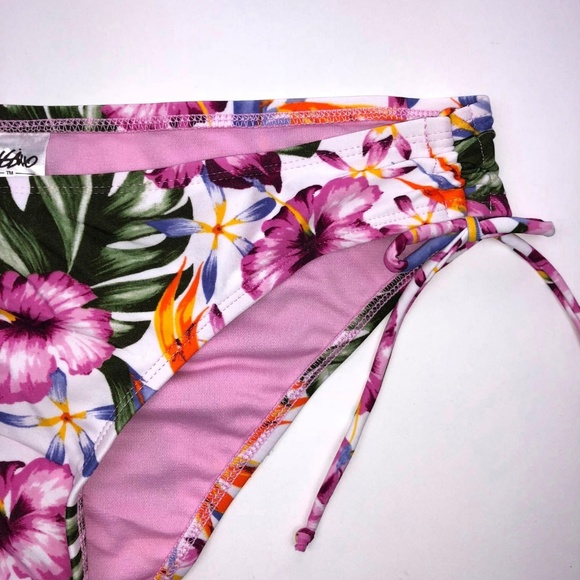 Mossimo Women's Large Purple Floral Bikini - Picture 3 of 6